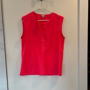 J. Crew Bright Pink Sleeveless Blouse